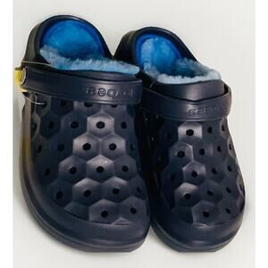 Joybees Varsity Lined Clog Kids Size J1 Navy